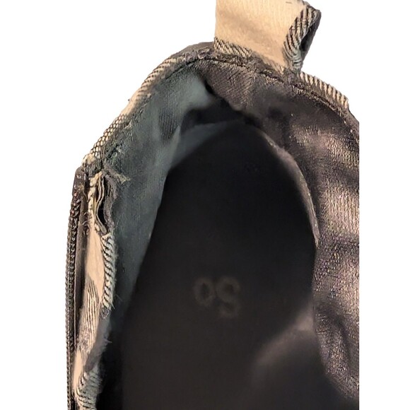 SO Fettuccine Women's Ankle Boot Black and White Buffalo Check Pattern Size 9M - Picture 16 of 16